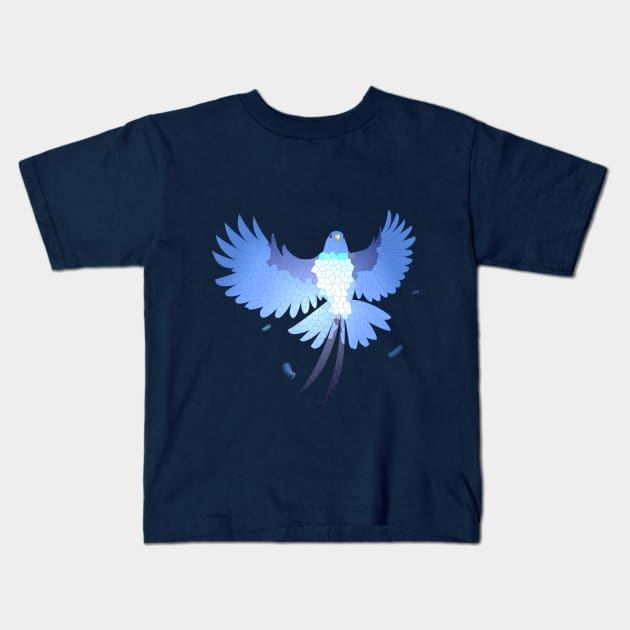 Blue bird Kids T-Shirt by SYnergization